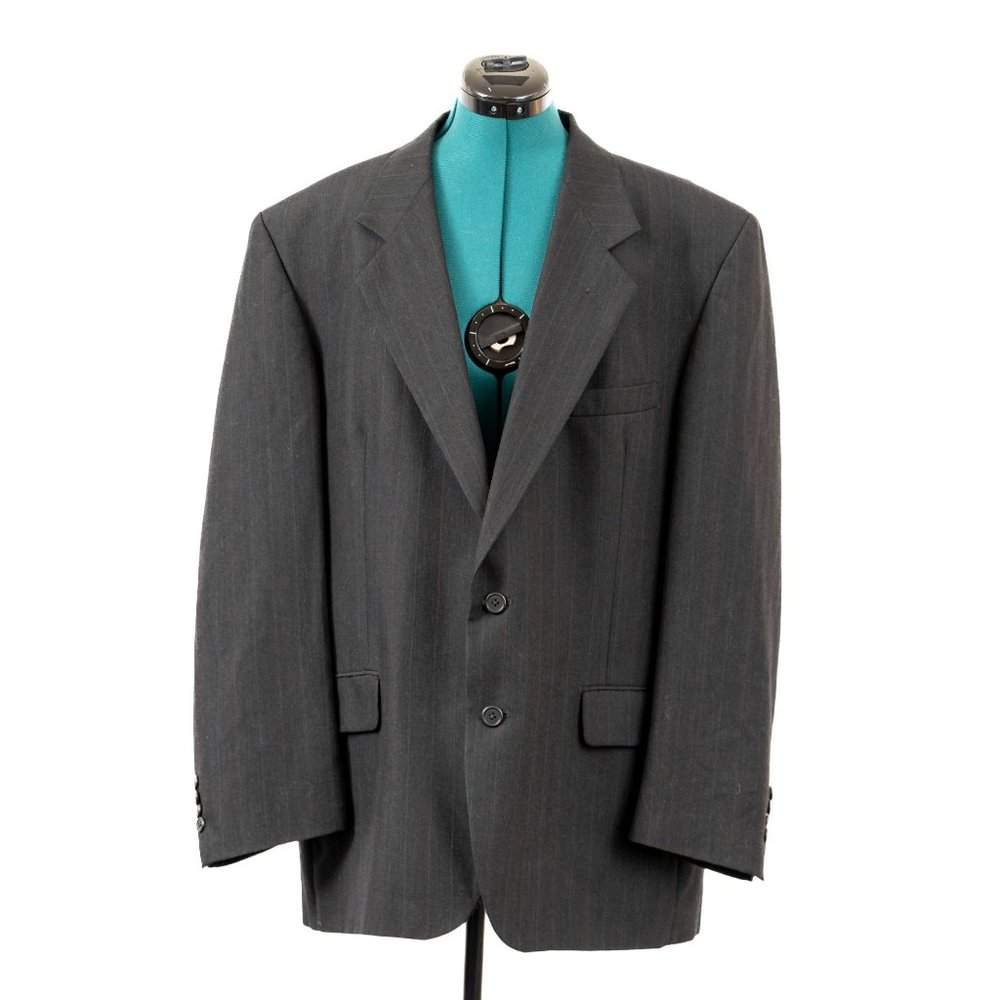 Hardwick Clothes Men's Blazer Suit Jacket Coat Charcoal Dark Grey 44R